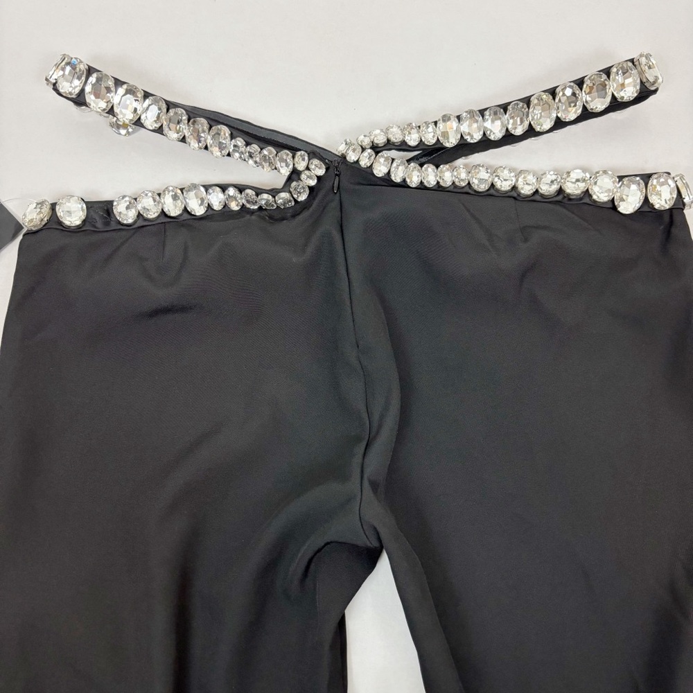 RETROFETE Kaz Pant in Black & Silver Size XL - Picture 9 of 15